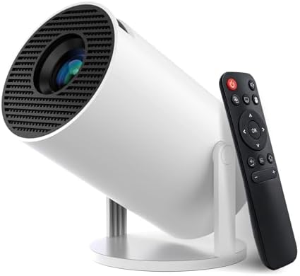 Mini Projector with WiFi and Bluetooth, Built-in App,1080P Supported by ENUOSUMA