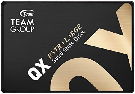 TEAMGROUP QX 1TB 3D NAND QLC 2.5 Inch SATA III Internal Solid State Drive SSD R/W Speed up to 560/500 MB/s 200TBW Laptop & PC Desktop T253X7001T0C101 by TEAMGROUP