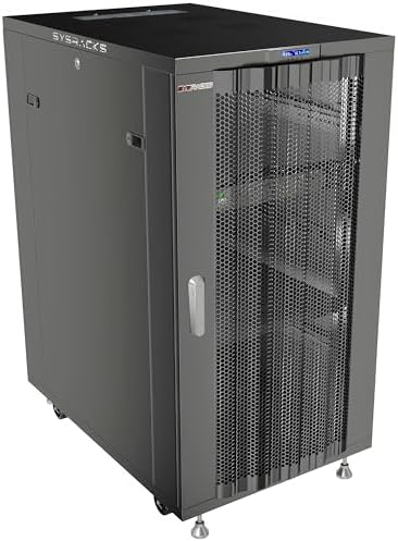 Sysracks 22U Server Rack Cabinet, 32" Deep, 19-Inch EIA-310 by SYSRACKS