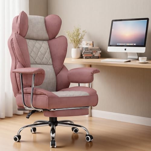 COMHOMA Big and Tall Gaming Chair with Pocket Spring Lumbar Support, Ergonomic Office Chair with Footrest, Executive Desk Chair with Outward Fixed Soft Armrests, Computer Chair with High Back, GYPK - Image 2