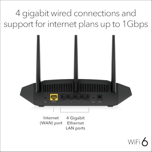 NETGEAR Nighthawk WiFi 6 Router (RAX36) – Router Only, AX3000 3 Gbps Wireless Speed – Dual-Band Gigabit Internet – Covers 2,000 sq. ft., 25 Devices – Built-in VPN, USB 3.0, Gaming - Image 4
