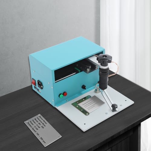 Electric Marking Machine, AC 110V Metal Engraving Machine, Desktop Computer-controlled Nameplates Signs Labeling Maker, 1.18-7.87in/s Speed Precision Driver USB Connection Marker, 10.63*14.17*7.87in - Image 3