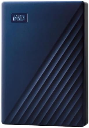 WD 5TB My Passport for Mac, Navy, Portable External Hard Drive with backup software and password protection, USB 3.1/USB 3.0 compatible - WDBA2F0050BBL-WESN by WesternDigital