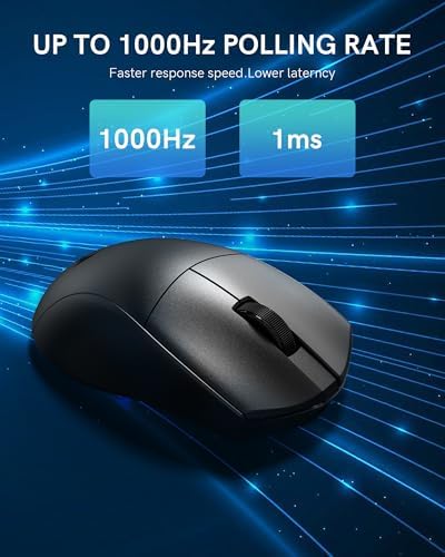 Redragon M821 Wireless Mouse Tri-Mode 54G Lightweight Black Silent Mice - Image 6