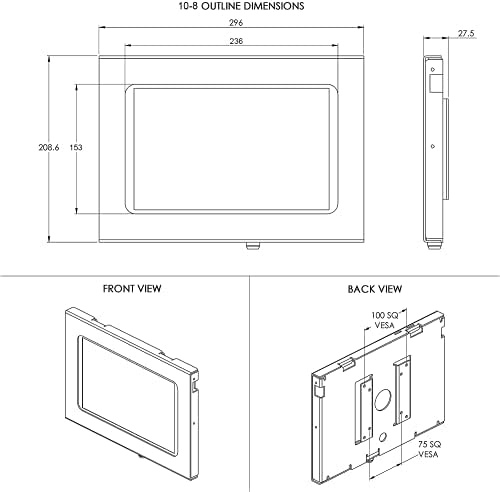 Locking Security Metal Case for Apple iPad 5/6, iPad Pro 9.7", iPad Air 1/2 9.7" Tablet (White) - Image 6