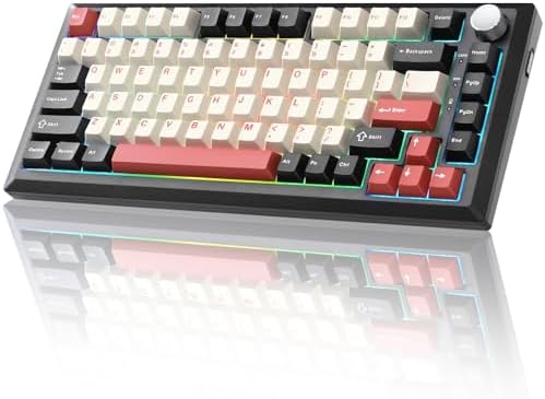 Y75 Wireless Mechanical Keyboard,2.4GHz/BT/Wired Gaming Keyboard by MIKIBY