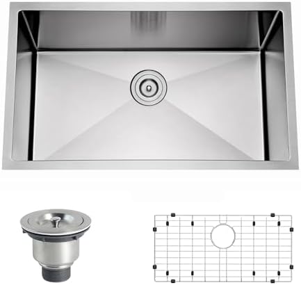 27 Inch Undermount Handmade Single Bowl Kitchen Sink - Image 2