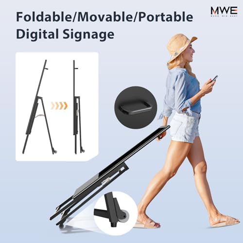 MWE 32 Inch Indoor Digital Signage Display Monitor, LCD Digital Kiosk, Advertising Display Poster, Android Kiosk with Auto Media Player, HDMI/USB (Plug-in use) - Image 3