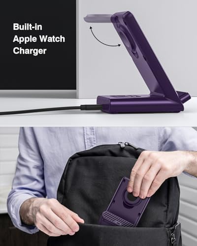Wireless Charging Station,3 in 1 Charging Stand for Apple Multiple Devices - Image 3