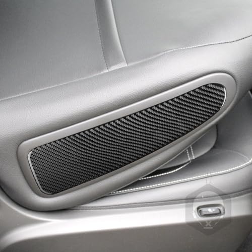 Car Seat Side Panel Decorative Strip Cover Collision Protector Sticker Real 3K Black Carbon Fiber Trim Compatible with Benz Smart 2016 2017 2018 2019 2020 2021 Auto Interior Accessories - Image 2