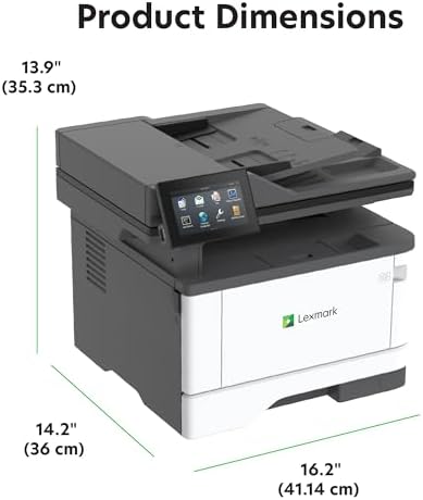 Lexmark MX432adwe Monochrome Laser Printer, Integrated Duplex, Recommended Monthly Page Volume: 800-8,000 Pages, Print Speed: Up to 42 ppm (29S8100) - Image 7