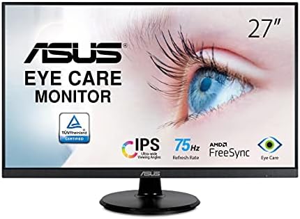 ASUS VA27DQ 27 Inch 1080P Computer Monitor, HDMI, DisplayPort, VGA, Speaker by Unknown