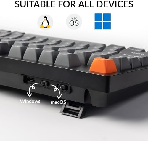 Keychron K10 Max Wireless Custom Mechanical Keyboard, 100% Layout QMK 2.4 GHz Bluetooth White Backlit with Hot-swappable Keychron Super Banana Switch Compatible with Mac Windows Linux - Image 6