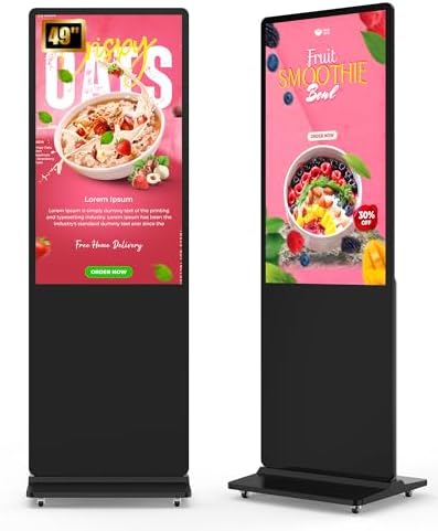 49-inch Digital Signage Display, 2K LCD Screen Auto Media Kiosk by SIOXCFZ