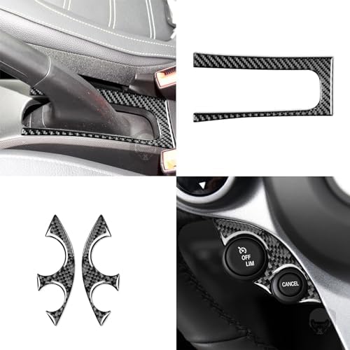 Car Dashboard Center Console Panel Decoration Cover Full Sticker Set Real 3K Black Carbon Fiber Trim Compatible with Benz Smart 2016 2017 2018 2019 2020 2021 Auto Interior Accessories - Image 6