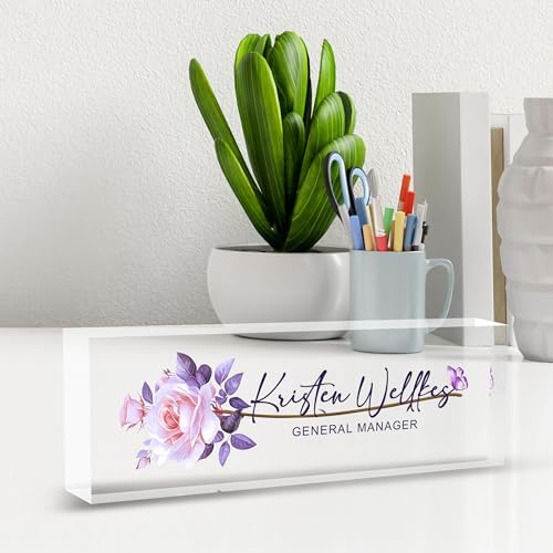 Custom Personalized Name Plate - Office Desk Decor for Women & Men, Employee Appreciation Gifts - Image 6