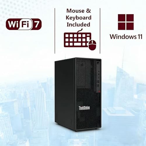 Lenovo ThinkStation P2 Tower Desktop Computer | Intel Core Ultra 9 285k (24 Cores, Up to 5.7GHz) | 64GB DDR5 RAM, 4TB SSD | AI NPU for CAD & Design | WiFi 7, Bluetooth 5.4 | Wired KB & Mouse - Image 3