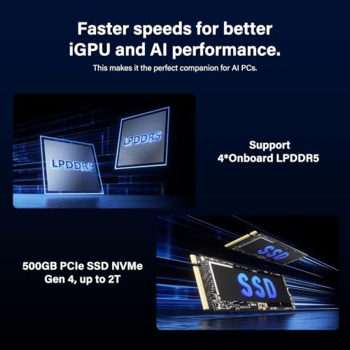 GEEKOM Mini PC IT12 MAX,Ultra 5 125U,16GB RAM,500GB SSD(Upgradeable) - Image 4