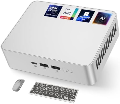 ASUS NUC 15 Pro+ AI Mini PC, Intel Series 2 Core Ultra 9 285H, 32GB DDR5 RAM, 1TB PCIe SSD, Small Computers Win 11 Pro, Intel Arc 140T GPU, 8K/Quad 4K HDR, Thunderbolt 4, WiFi 7, BT 5.4, VESA Mount by Unknown