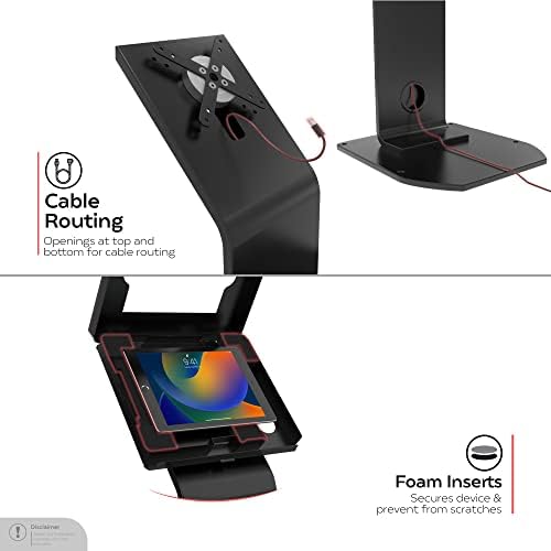 Premium Kiosk Floor Stand - CTA Locking Floor Stand Kiosk w/Digital Password Combination Security Enclosure for iPad 10th Gen A16, iPad Air 11" M3 & M2, Pro 11" M4, Galaxy Tab A7 & More (PAD-PARAFDC) - Image 6
