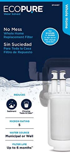 EcoPure WHARF30 Whole Home Pivotal Replacement Water Filter Fits EPWHE System NSF Certified 30 Micron – Reduces Sediment, Sand, Dirt & Rust – 6-Month Life Easy, Mess-Free Changes (Pack of 2) - Image 6