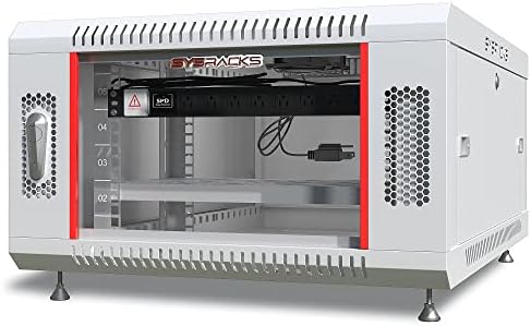 Sysracks 6U Wall Mount Server Rack Cabinet, 18-Inch Deep, Gray by SYSRACKS