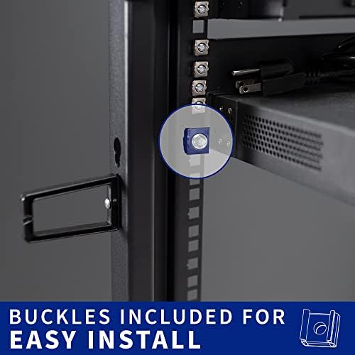 VIVO 25U Freestanding Server Rack Cart - Image 6