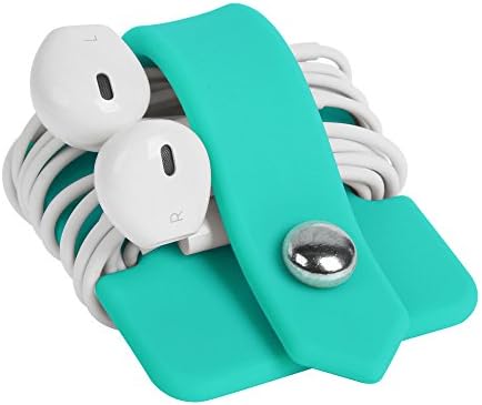 Cord Organizer Earbuds Holder Earphone Wrap Earphones Organizer Headset Headphone Earphone Wrap Winder Cord Manager Cable Winder Blue - Image 3