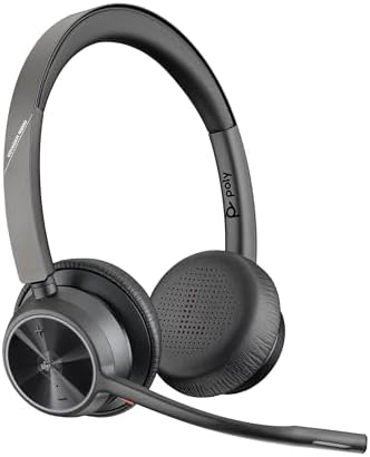 Poly Voyager 4320 UC: Bluetooth, Wireless Headset with Noise-Canceling Mic by Poly