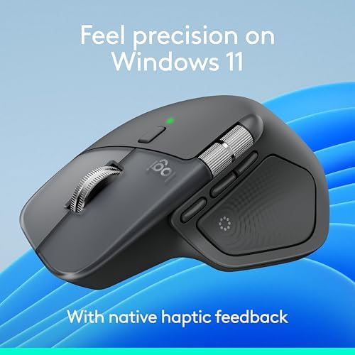 Logitech MX Master 4 Ergonomic Wireless Mouse with Haptics - Graphite - Image 3
