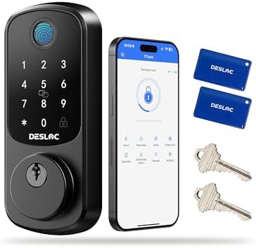 DESLOC B200 Fingerprint Smart Door Lock, Keyless Entry Deadbolt by DESLOC