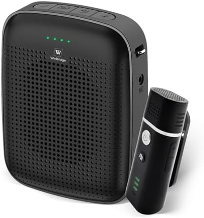 Voice Amplifier with Wireless Lapel Microphone for Teachers by HWHAOWORKS