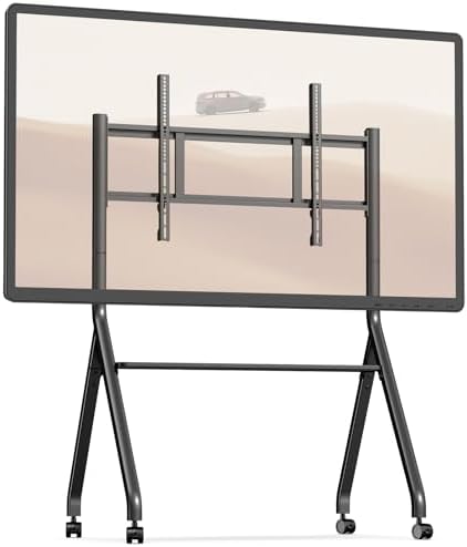 Smart Board Stand with Wheels, 55/65/75/86'' Interactive Whiteboard Stand, Mobile Stand with Four Lockable Wheels, COOLHOOD Stable and Easy to Move for Home Office School Classroom (Only Stand) by COOLHOOD