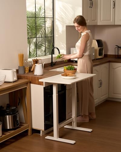 SANODESK 32''x20'' Gas-Spring Lifting Mobile One-Piece Standing Desk - Image 2