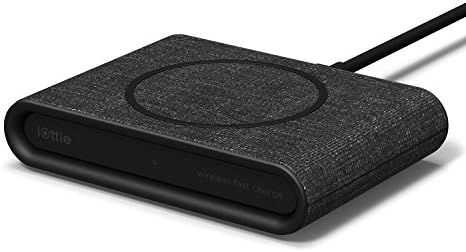 iOttie iON Wireless Mini Fast Charging Pad || Qi-Certified Charger 7.5W for iPhone XS Max R 8 Plus 10W for Samsung Galaxy S10 E S9 S8 Plus Edge, Note 9 | AC Adapter NOT Included | Charcoal by iOttie