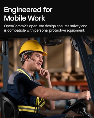 SHOKZ OpenComm2 Open-Ear Bluetooth Headset, Noise-Canceling Mic - Image 3