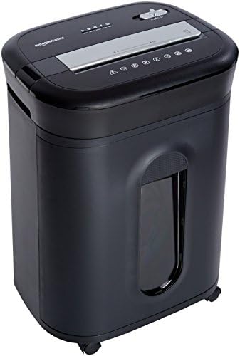Amazon Basics 15 Sheet - original model Cross Cut Paper, CD Credit Card Office Shredder, Black by AmazonBasics