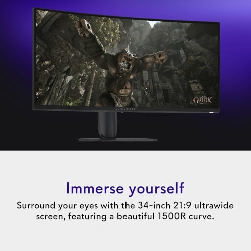 Alienware 34 Gaming Monitor AW3426DWM, WQHD VA Panel, 240Hz, 1ms - Image 3