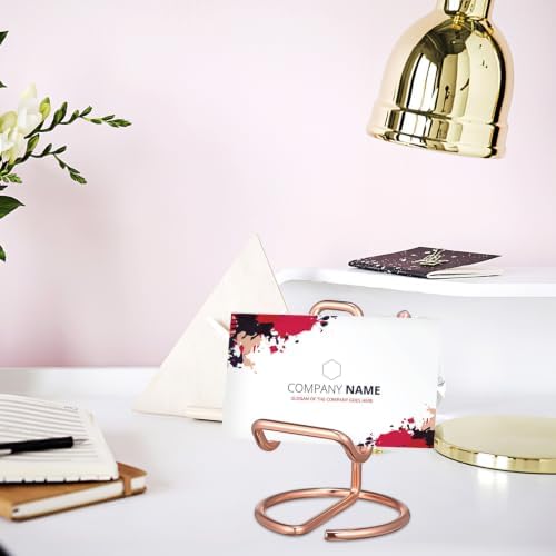 YARNOW 2pcs Metal Phone Stand and Desk Name Plate Holder - Image 6