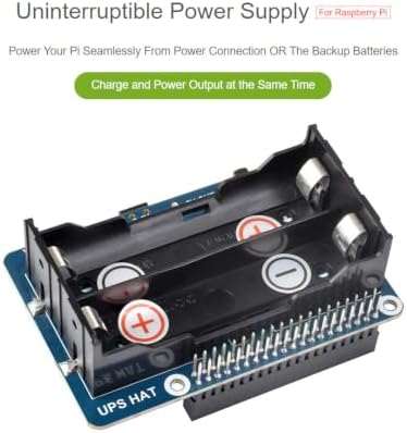 Waveshare UPS HAT Compatible with Raspberry Pi 5V Uninterruptible Power Supply Multi Battery Protection Circuits Charge and Power Output at The Same Time - Image 3