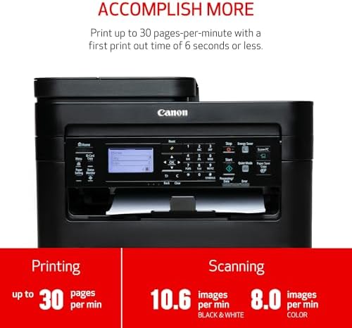 Canon imageCLASS MF264dw II - Monochrome Duplex Wireless Laser Printer, Multifunction with Scanner, Copier, Auto Document Feeder, Mobile Ready, 30 PPM, Black - Image 3