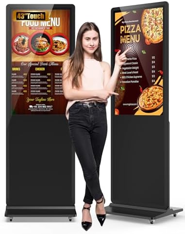 43-inch Digital Signage Display, 2K LCD Touchscreen Kiosk Signs by SIOXCFZ