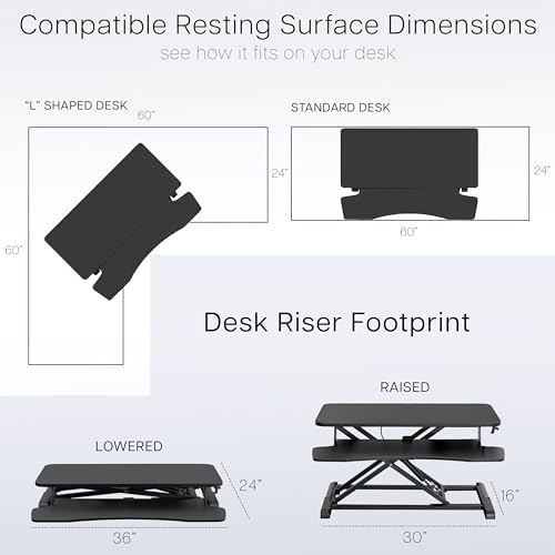 VIVO Reclaimed Wood 36 in Standing Desk Converter, DESK-V036KP - Image 6