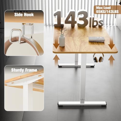 63"x28" Standing Desk, Height Adjustable Sit-Stand for Home Office - Image 6