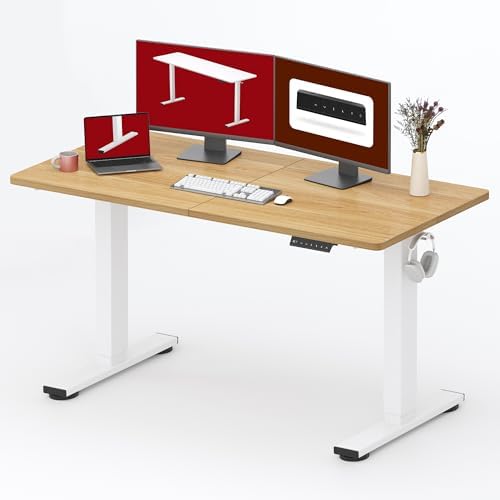SANODESK 55''x24'' Height Adjustable Electric Standing Desk for Home Office by sanodesk