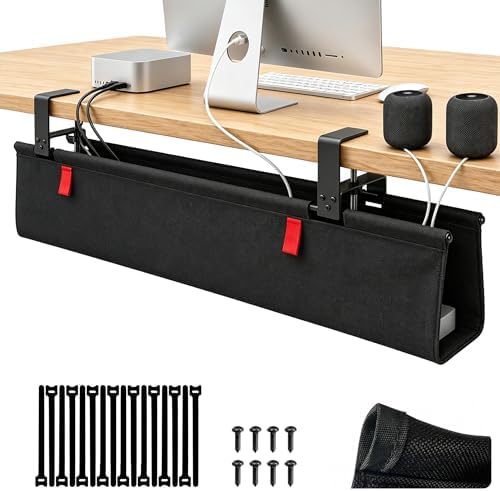 ManagementAHOMO Under Desk Cable Management No Drill by Unknown