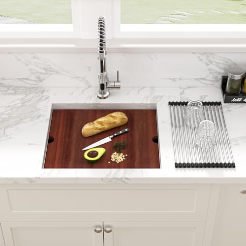 Sarlai 21 Undermount Bar Sink 21"x19" Kitchen Bar Sinks Ledge Workstation - Image 2