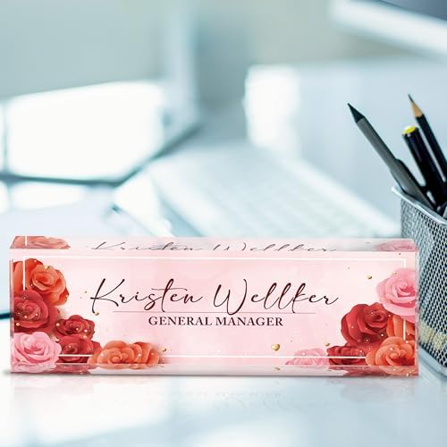 Custom Acrylic Name Plates for Desks, Personalized Office Decor - Image 2