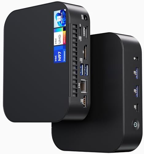 Intel NUC 14, for ASUS NUC 14 NUC14MNK Essential Mini PC, N97 CPU, 8GB RAM, 256GB SSD, Win 11 Pro,Wi-Fi 6E, BT 5.3, Business Desktop for Education,Office, Digital Signage, POS, SMB & Edge Computing by Intel