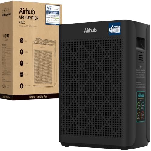 Air Purifiers for Home Bedroom Large Room Up to 1092 Ft² 1Hr AHAM Verified by Airhub-AirPurifier